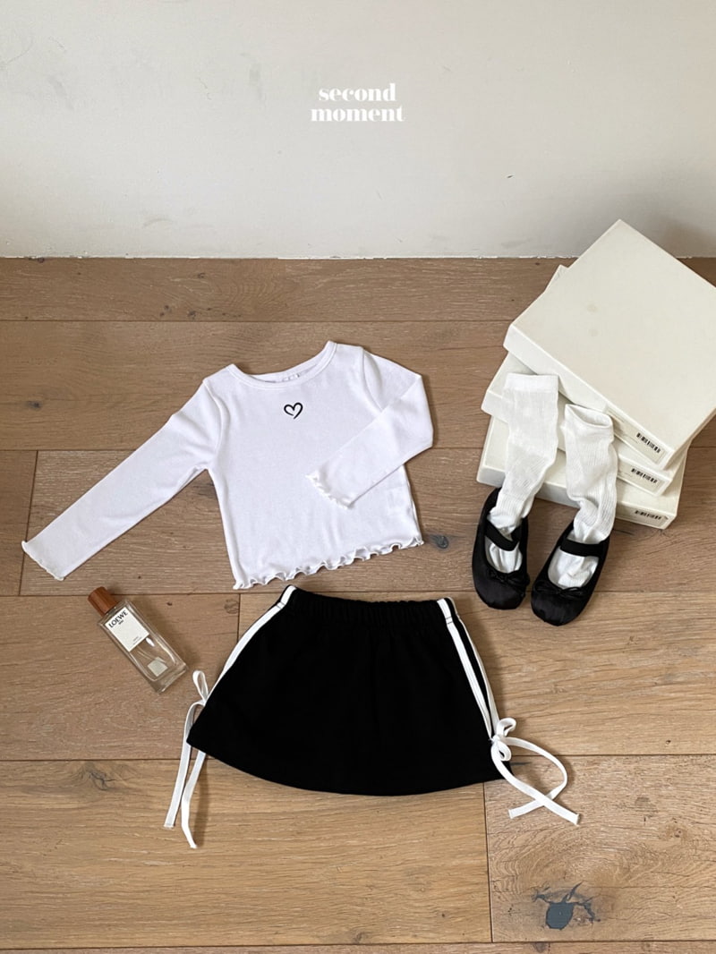 Second Moment - Korean Children Fashion - #stylishchildhood - Spring Heart Wave Tee - 5