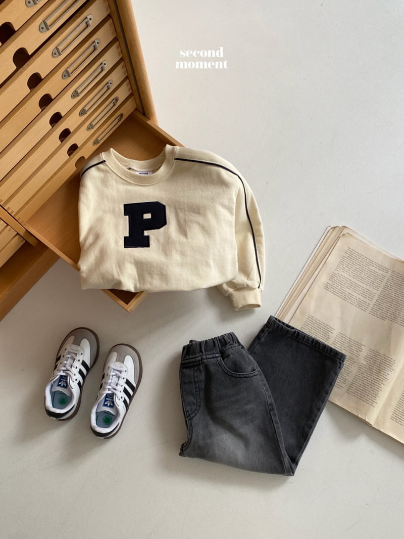 Second Moment - Korean Children Fashion - #todddlerfashion - P Piping Sweatshirts - 6