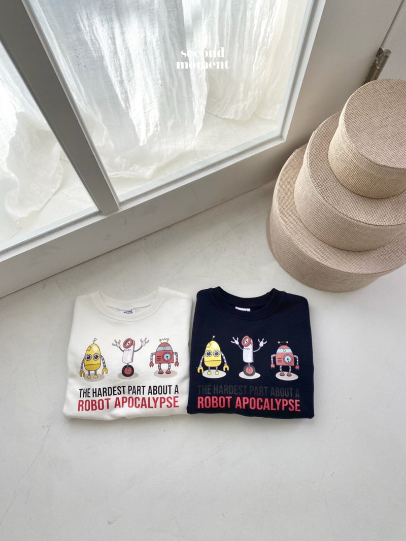 Second Moment - Korean Children Fashion - #todddlerfashion - Robbot Sweatshirts - 2
