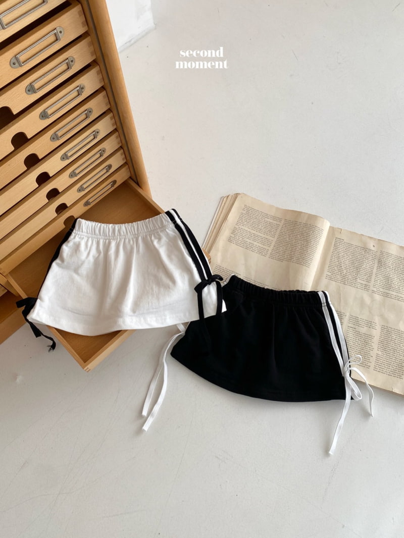Second Moment - Korean Children Fashion - #todddlerfashion - Ribbon Tape Skirt