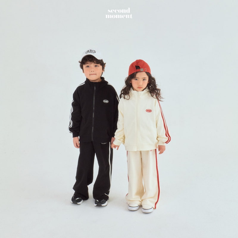 Second Moment - Korean Children Fashion - #todddlerfashion - Tape Wide Pants - 12