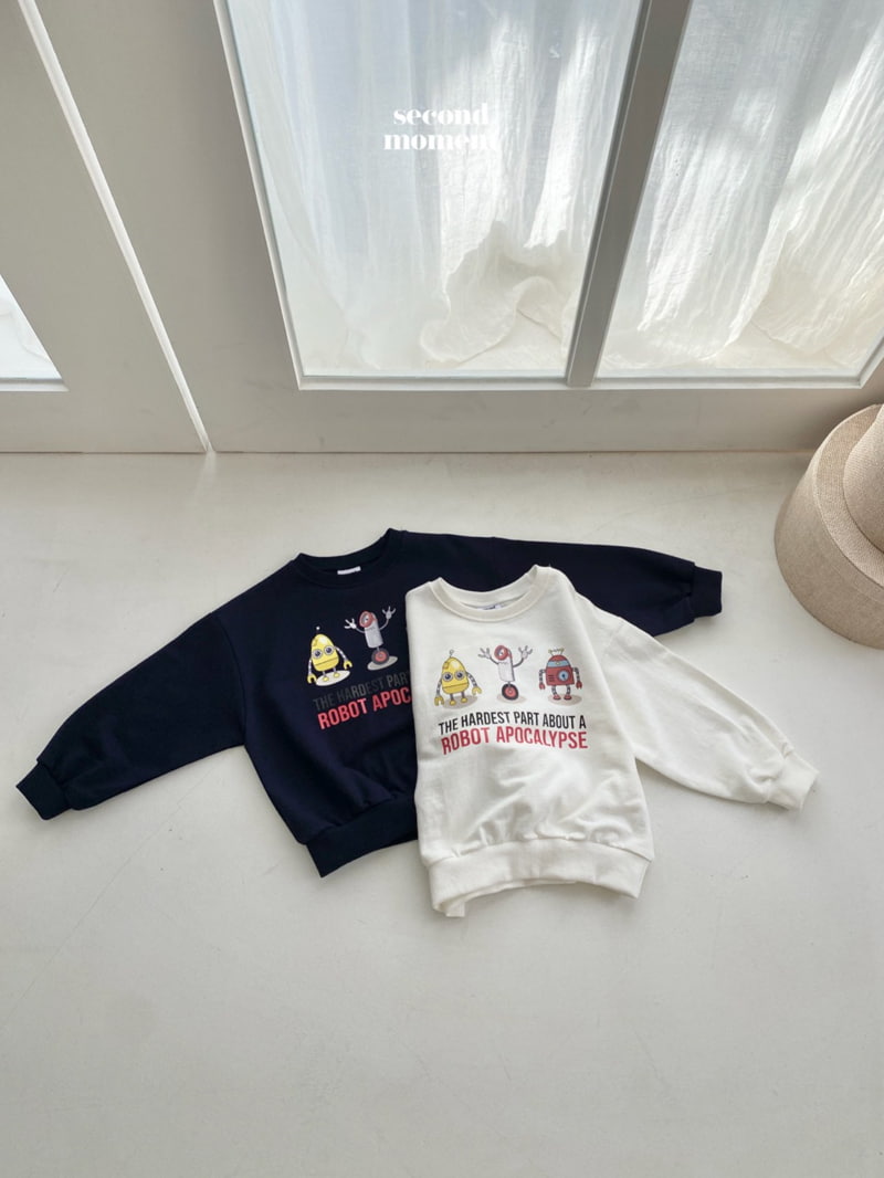 Second Moment - Korean Children Fashion - #toddlerclothing - Robbot Sweatshirts - 3