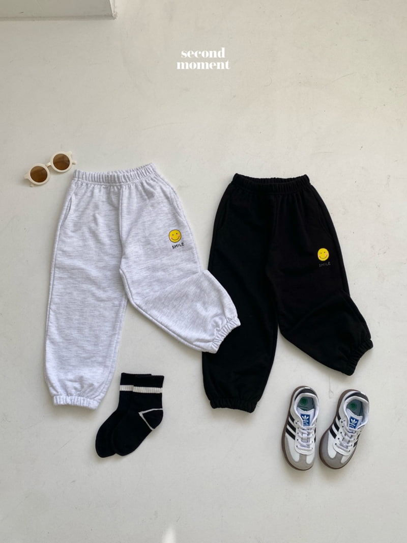 Second Moment - Korean Children Fashion - #toddlerclothing - Smile Jogger Pants