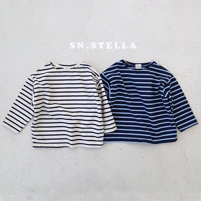 Sn.stella - Korean Children Fashion - #childofig - Tantan Stripe Tee - 12