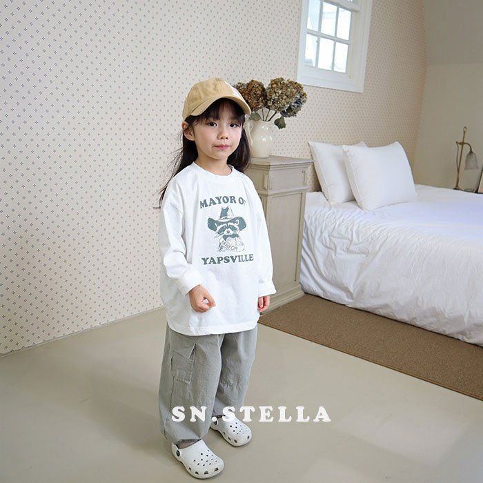 Sn.stella - Korean Children Fashion - #childofig - Raccoon Tee - 4