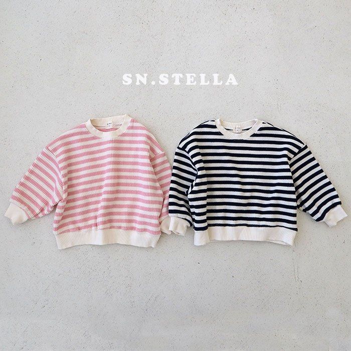 Sn.stella - Korean Children Fashion - #fashionkids - Waffle Sweatshirts - 12