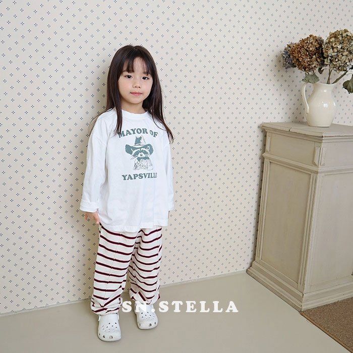 Sn.stella - Korean Children Fashion - #fashionkids - Raccoon Tee - 7