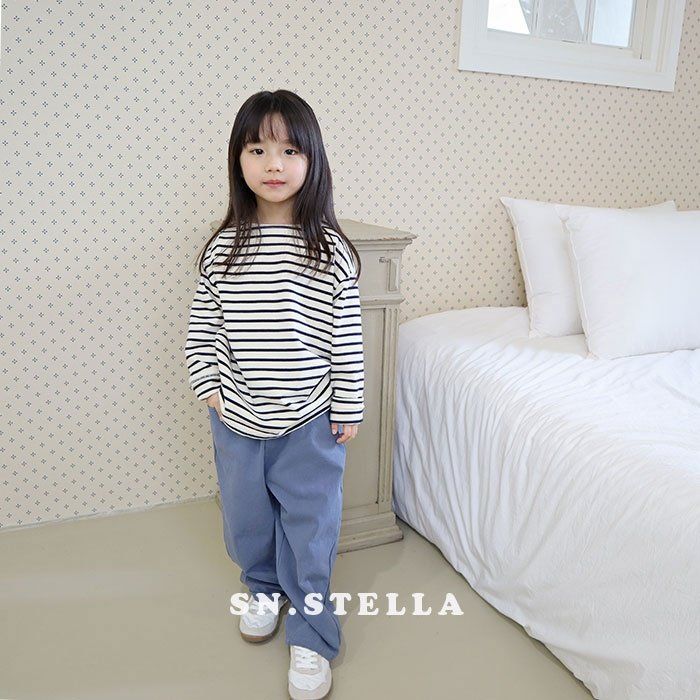 Sn.stella - Korean Children Fashion - #kidzfashiontrend - Tantan Stripe Tee - 3