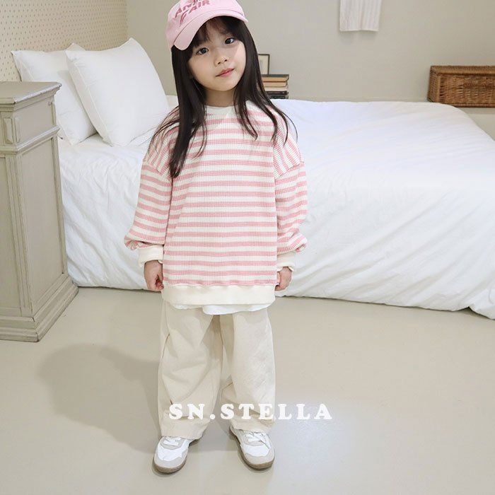 Sn.stella - Korean Children Fashion - #littlefashionista - Waffle Sweatshirts