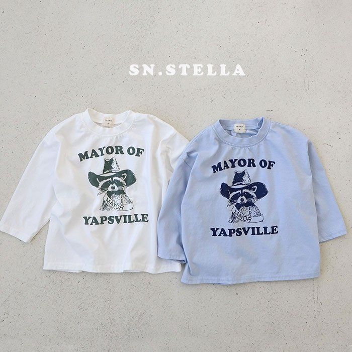 Sn.stella - Korean Children Fashion - #littlefashionista - Raccoon Tee - 12