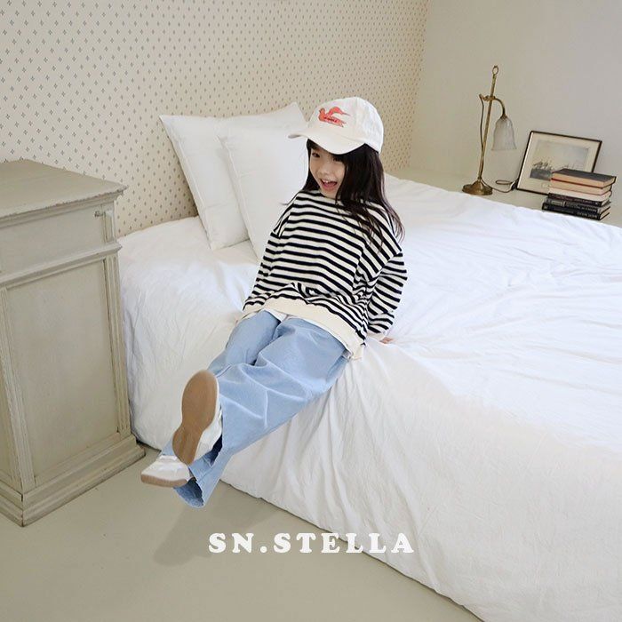Sn.stella - Korean Children Fashion - #magicofchildhood - Blue Pants - 5