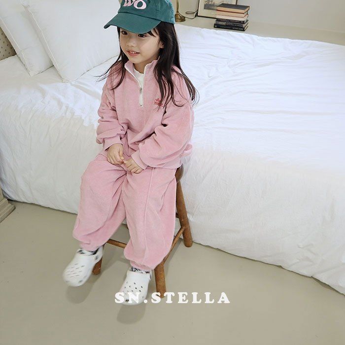 Sn.stella - Korean Children Fashion - #minifashionista - Terry Jogger Pants - 11