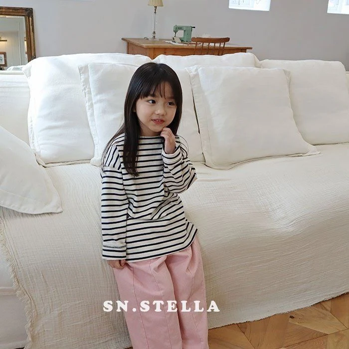 Sn.stella - Korean Children Fashion - #minifashionista - Tantan Stripe Tee - 7