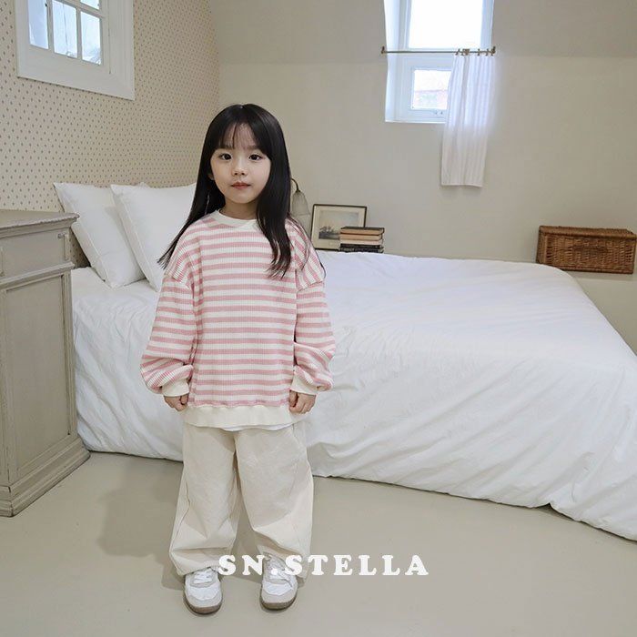 Sn.stella - Korean Children Fashion - #minifashionista - Waffle Sweatshirts - 4