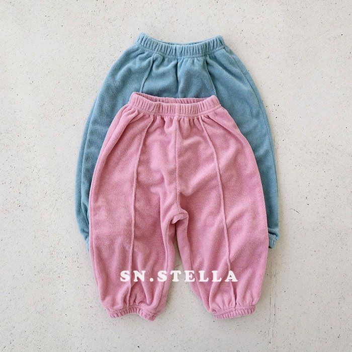 Sn.stella - Korean Children Fashion - #prettylittlegirls - Terry Jogger Pants - 12