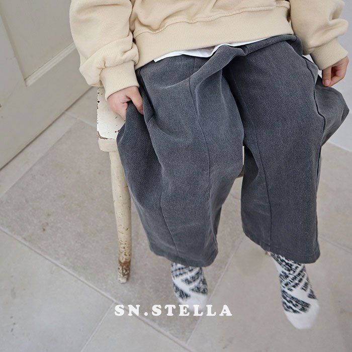Sn.stella - Korean Children Fashion - #stylishchildhood - Pigment Slit Pants