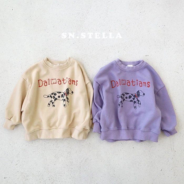 Sn.stella - Korean Children Fashion - #todddlerfashion - Dalmatian Sweatshirts - 12