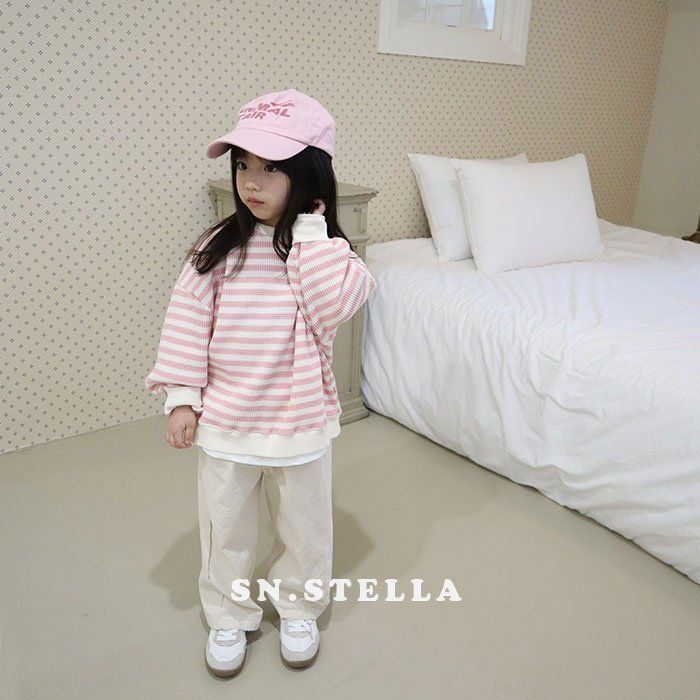 Sn.stella - Korean Children Fashion - #toddlerclothing - Waffle Sweatshirts - 6