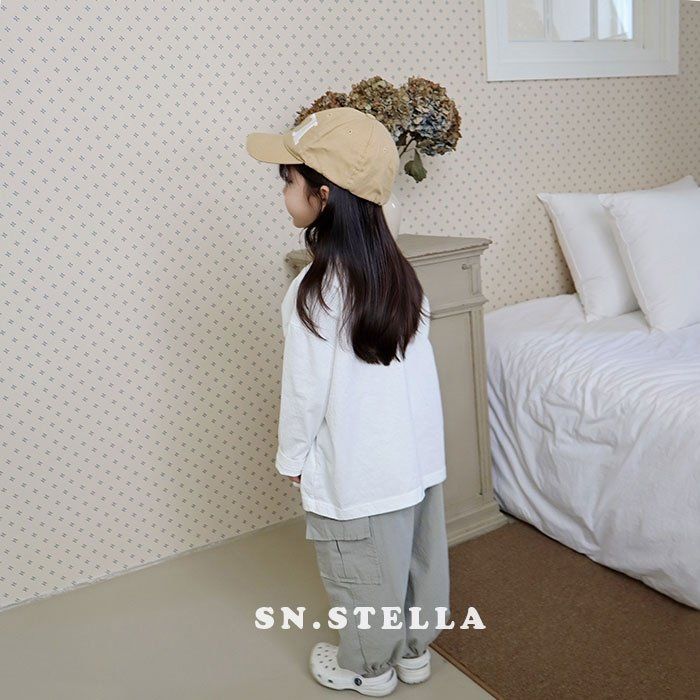 Sn.stella - Korean Children Fashion - #toddlerclothing - Bang Bang Cargo Pants - 5