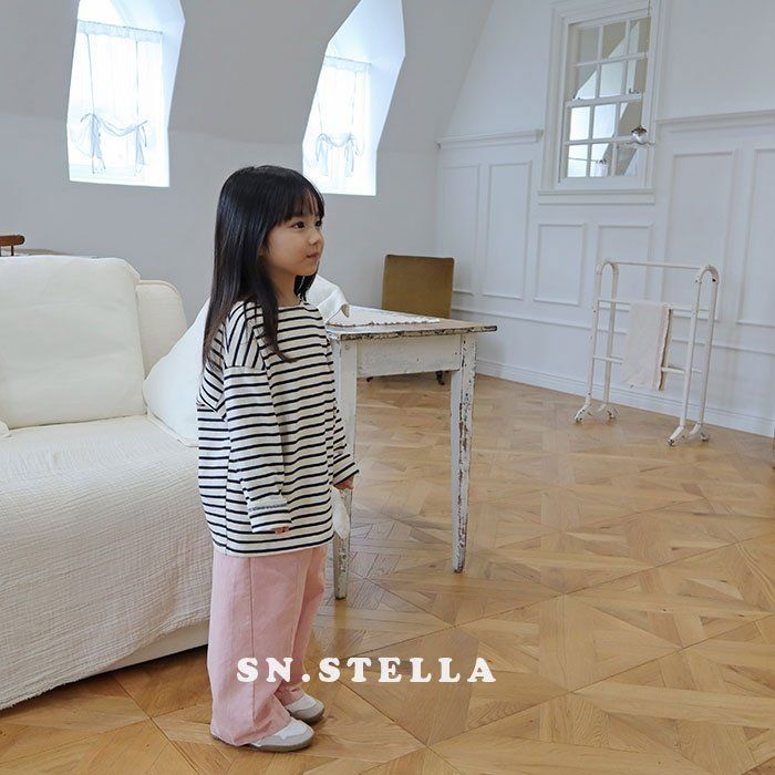 Sn.stella - Korean Children Fashion - #toddlerclothing - Tantan Stripe Tee - 10