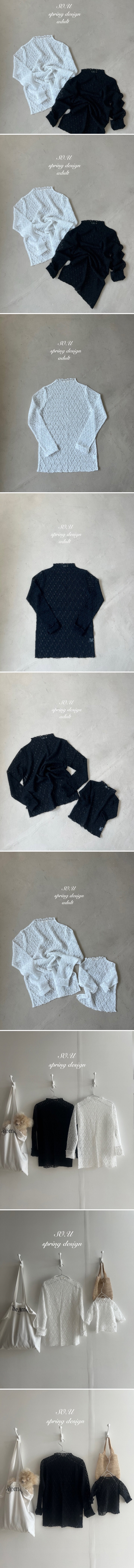 So U - Korean Women Fashion - #momslook - Lace Wave Tee (MOM) - 2
