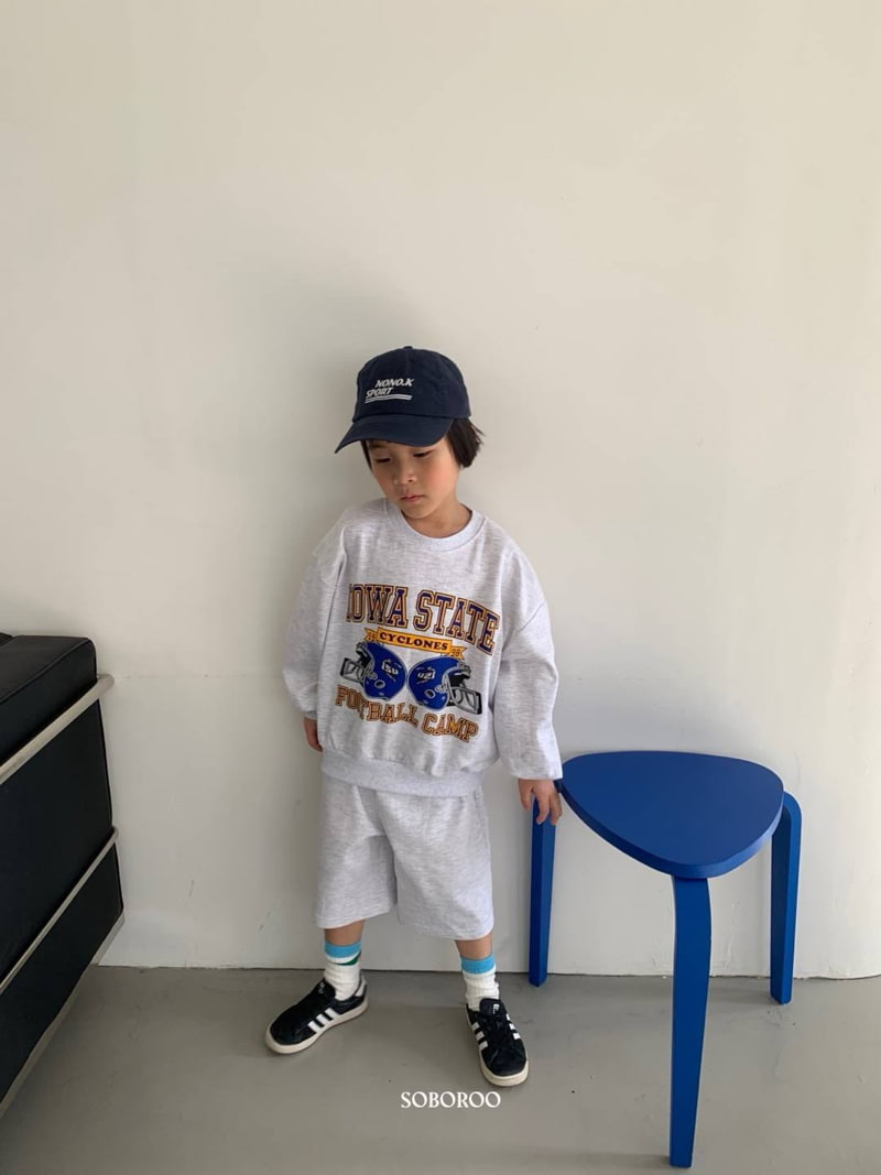 Soboroo - Korean Children Fashion - #discoveringself - Football Top Bottom Set - 6
