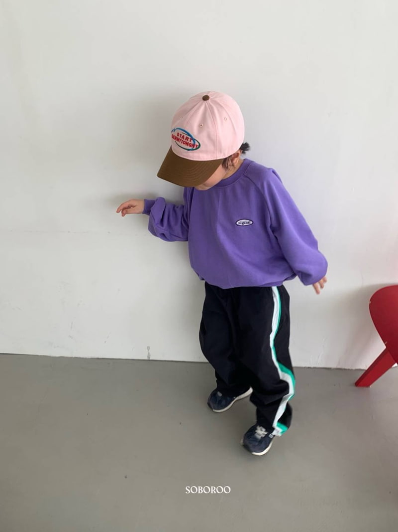 Soboroo - Korean Children Fashion - #kidsstore - Signal Embroidery Sweatshirts - 11