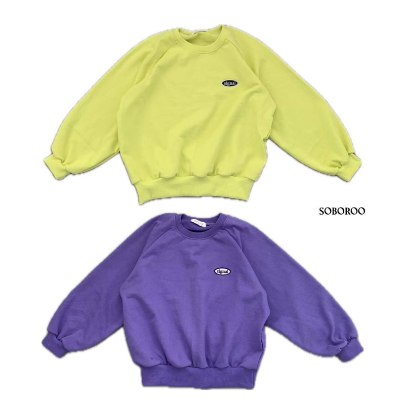 Soboroo - Korean Children Fashion - #kidzfashiontrend - Signal Embroidery Sweatshirts - 12