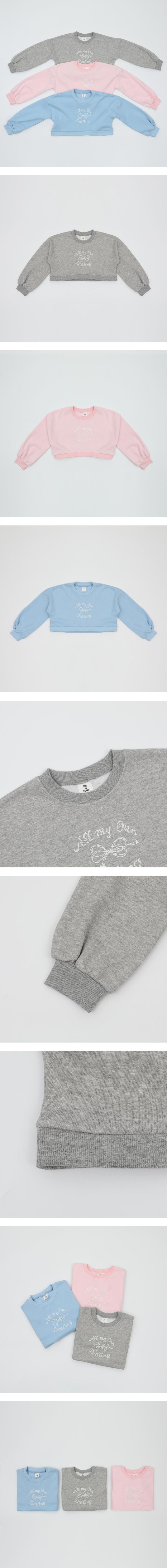 Sol At Luna - Korean Children Fashion - #childrensboutique - (Junior) Crop Sweatshirts
