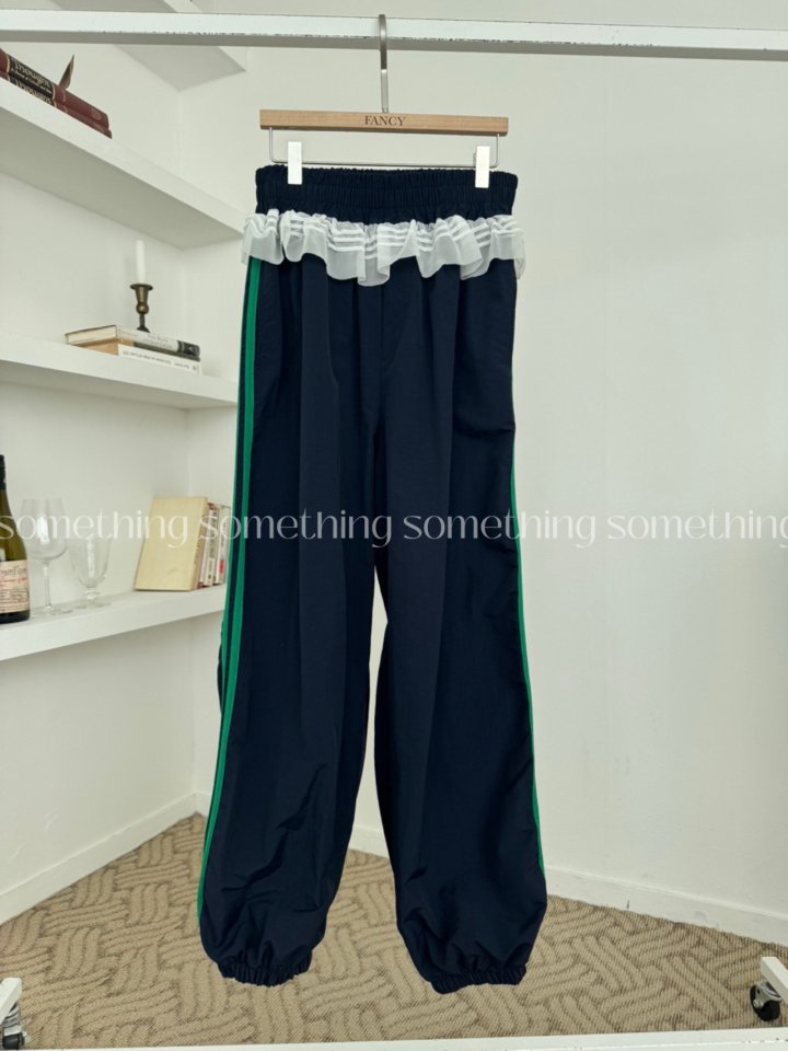 Something - Korean Women Fashion - #momslook - Frill Jogger Pants