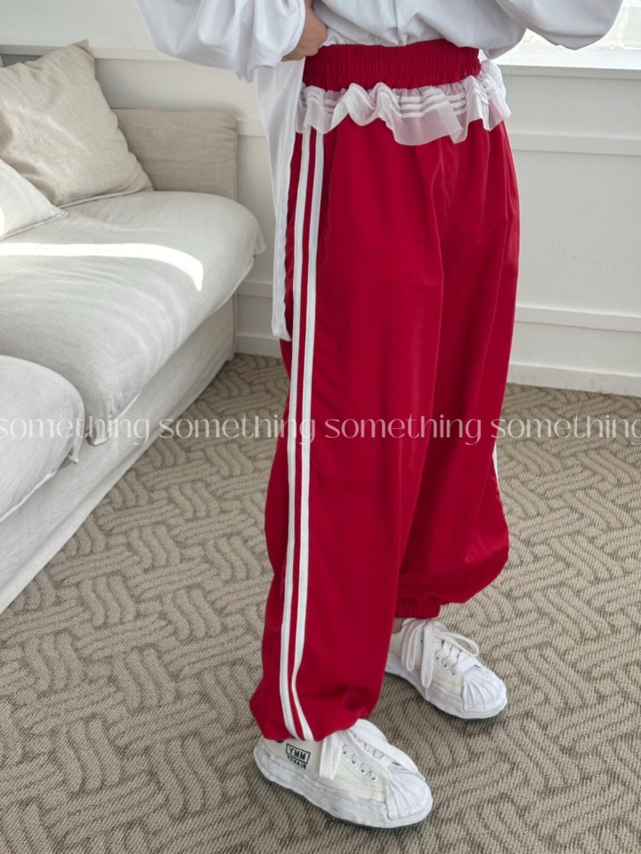 Something - Korean Women Fashion - #momslook - Frill Jogger Pants - 11