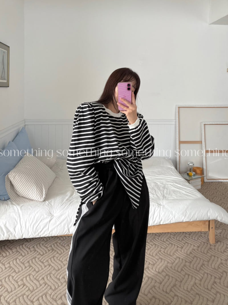 Something - Korean Women Fashion - #momslook - Haru Tee - 12