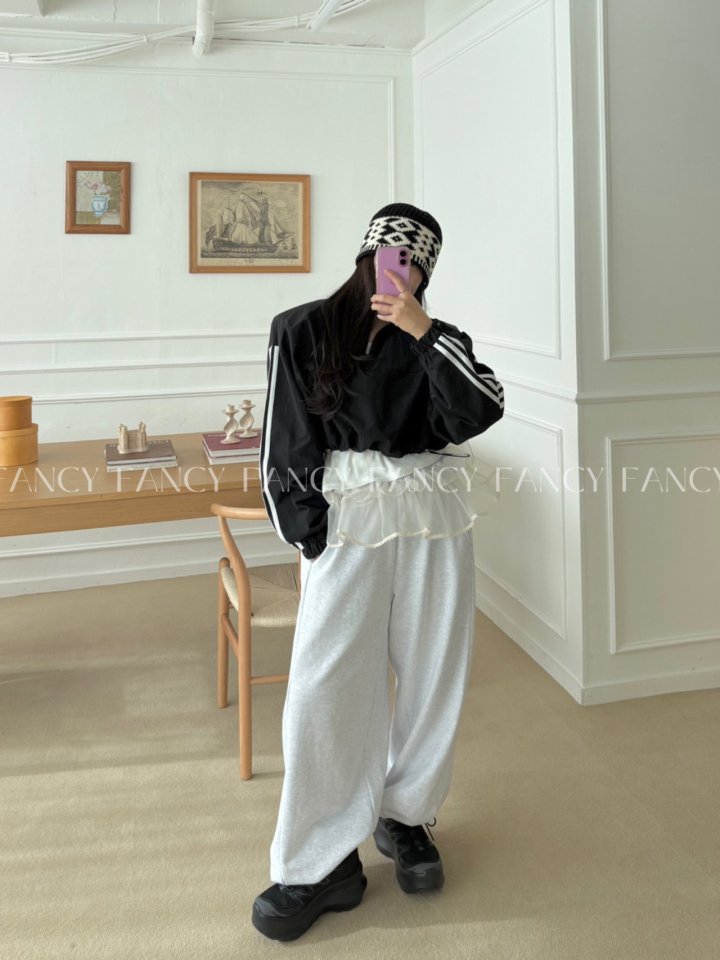 Something - Korean Women Fashion - #vintagekidsstyle - Cancan Jogger Pants - 8