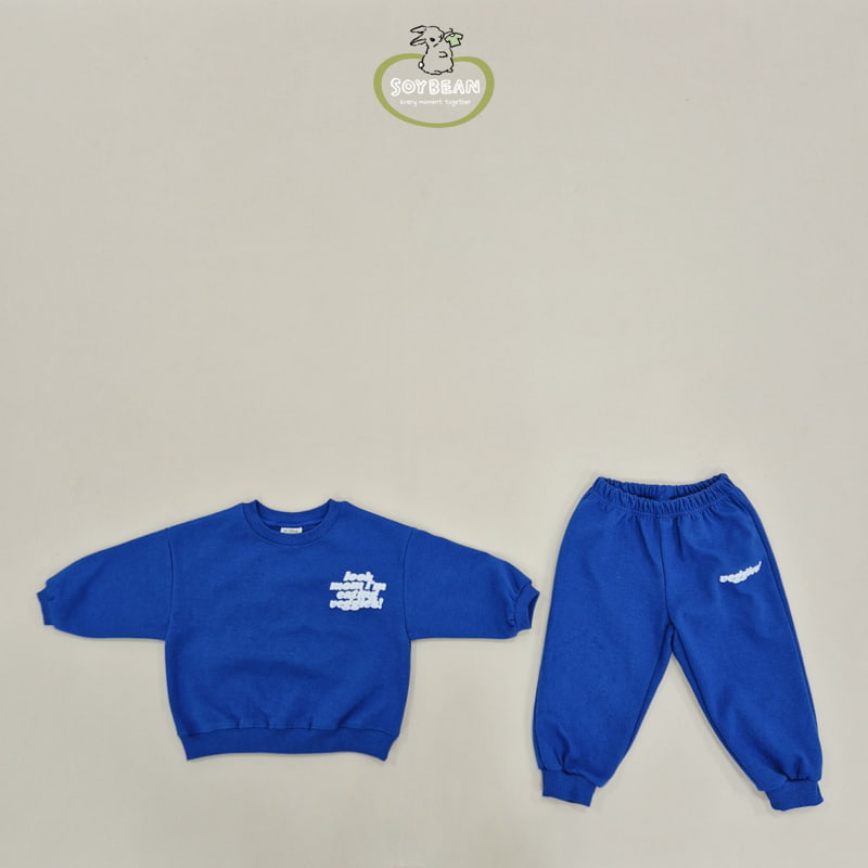 Soybean - Korean Children Fashion - #Kfashion4kids - Lettering Top Bottom Set - 7
