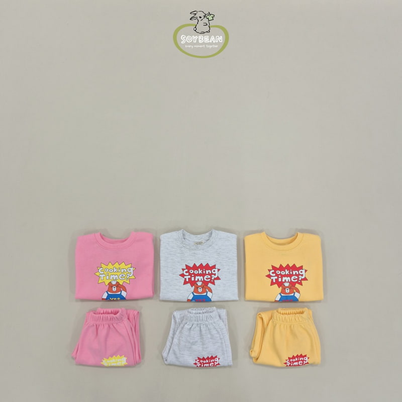 Soybean - Korean Children Fashion - #Kfashion4kids - Chef Bear Top Bottom Set - 6
