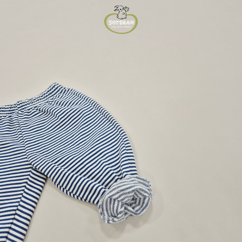 Soybean - Korean Children Fashion - #childofig - Stripe Top Bottom Set - 12