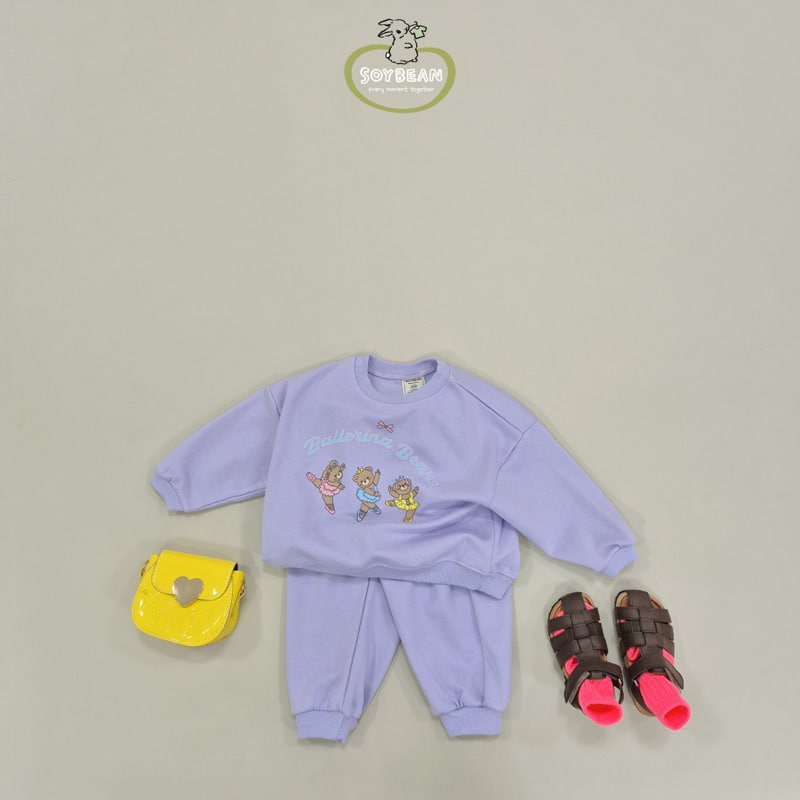 Soybean - Korean Children Fashion - #prettylittlegirls - Ballet Bear Top Bottom Set - 4