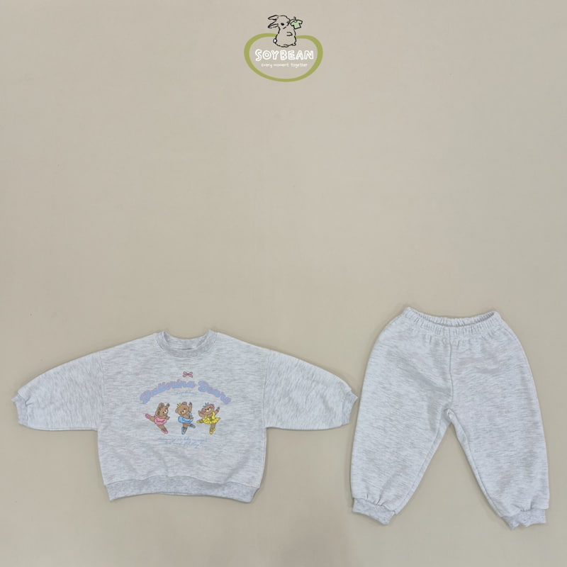 Soybean - Korean Children Fashion - #childofig - Ballet Bear Top Bottom Set - 5