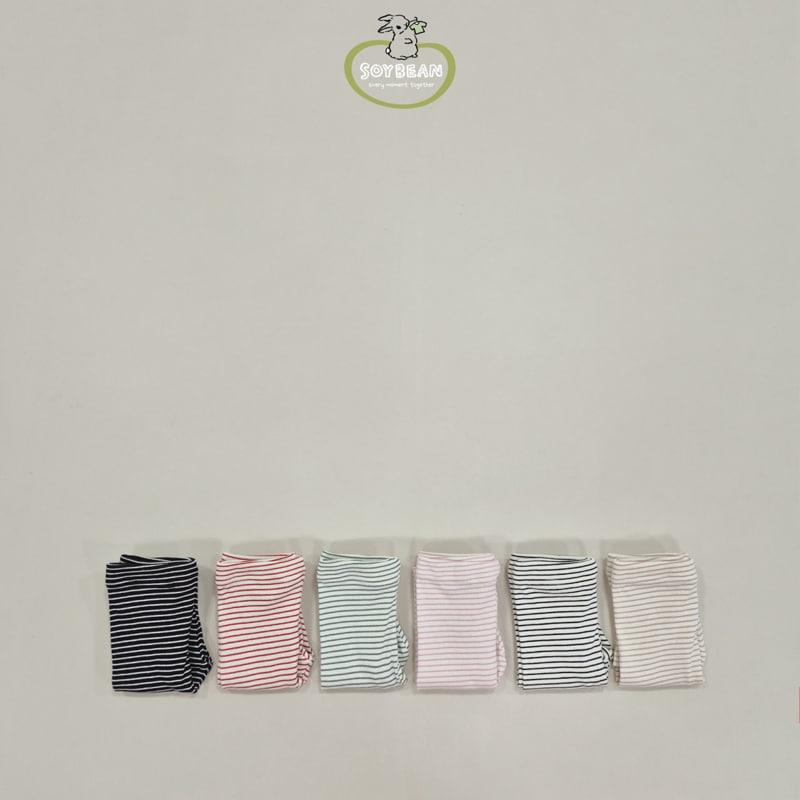 Soybean - Korean Children Fashion - #childofig - Rib Stripe Leggings - 10