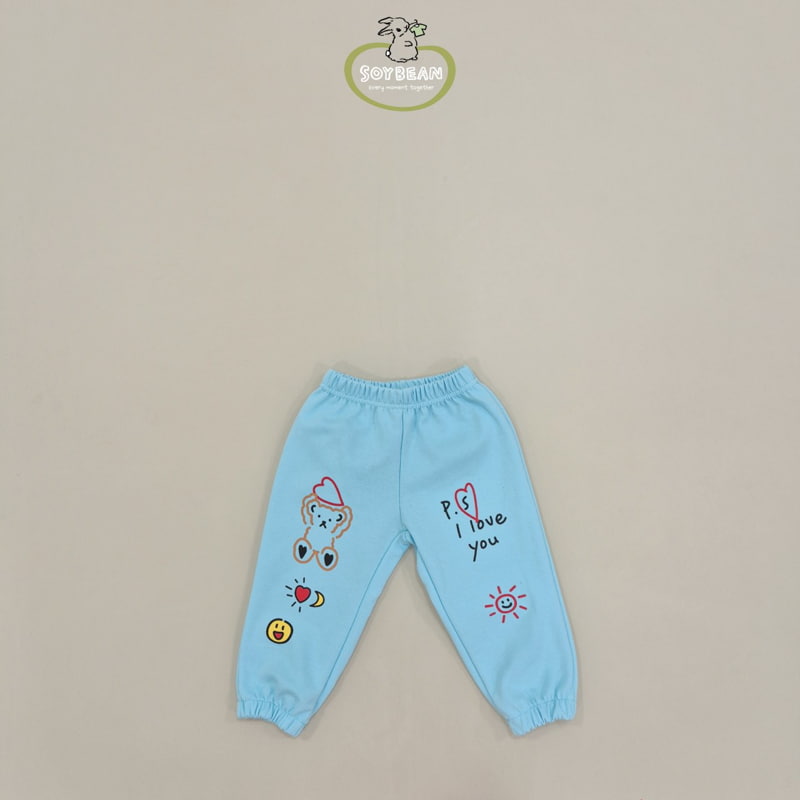 Soybean - Korean Children Fashion - #childofig - Graphic Jogger Pants - 8