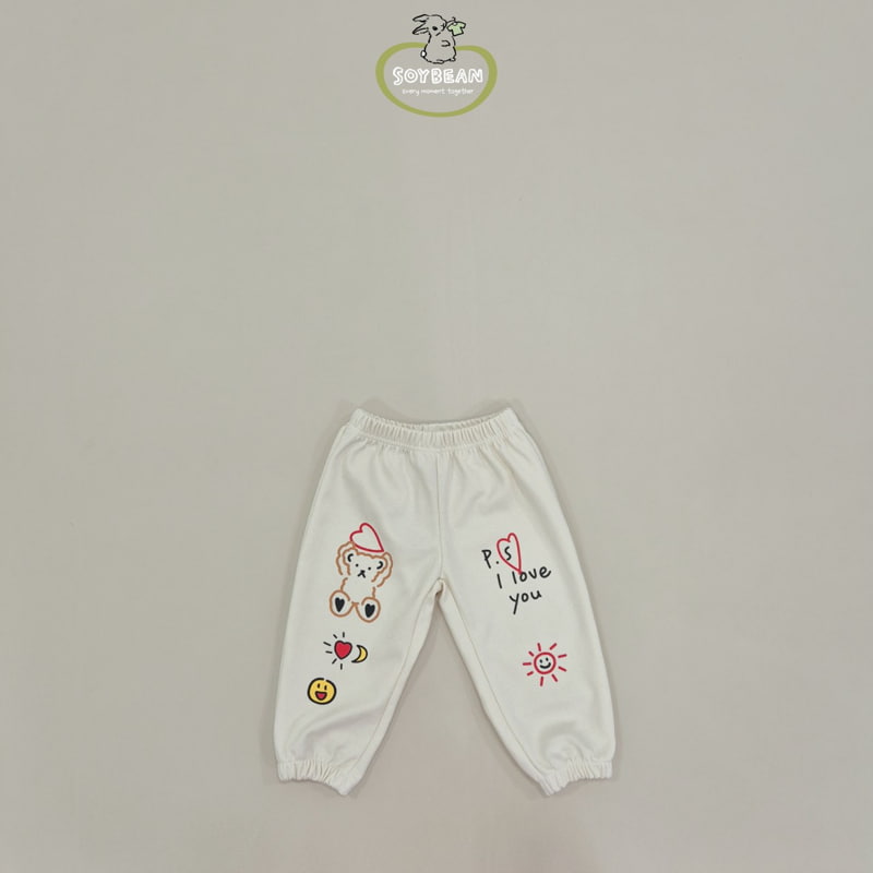 Soybean - Korean Children Fashion - #childofig - Graphic Jogger Pants - 9