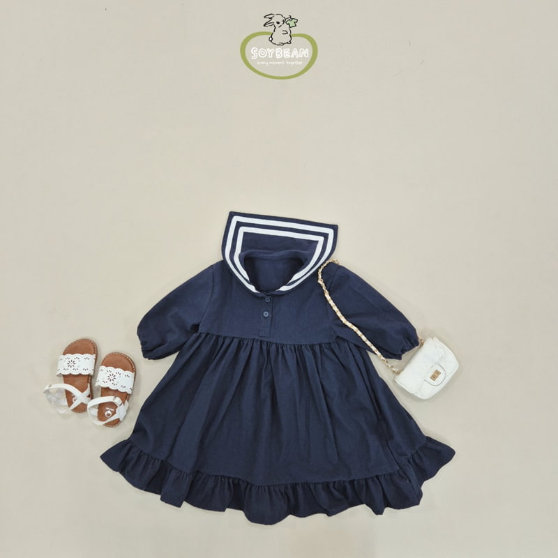 Soybean - Korean Children Fashion - #childofig - Spring Sailor One-piece - 4