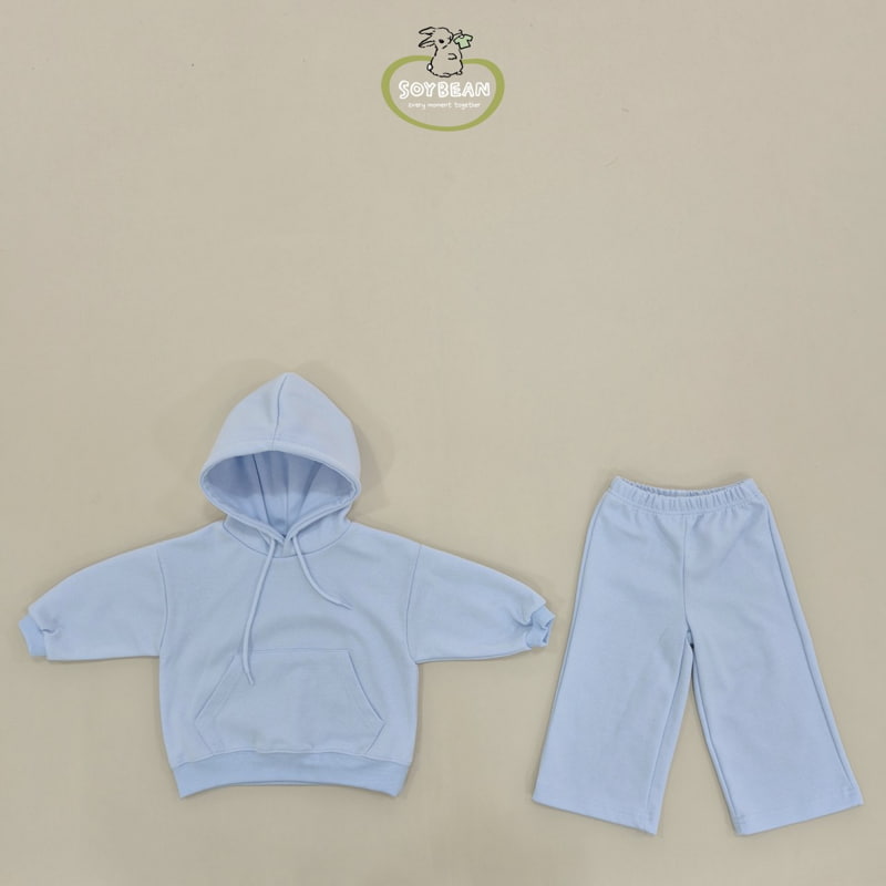 Soybean - Korean Children Fashion - #childofig - Hood Wide Top Bottom Set - 10