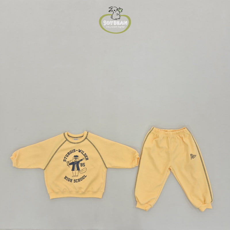 Soybean - Korean Children Fashion - #childofig - Vintage Line Top Bottom Set - 12
