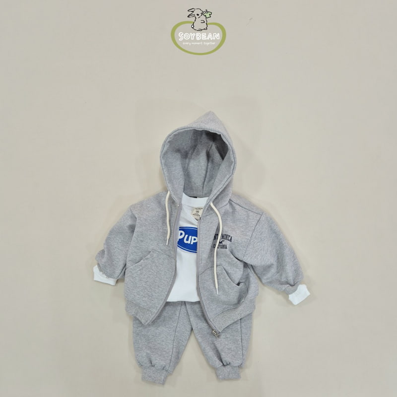 Soybean - Korean Children Fashion - #childofig - Santa Monica Hood Zip-up Top Bottom Set - 11