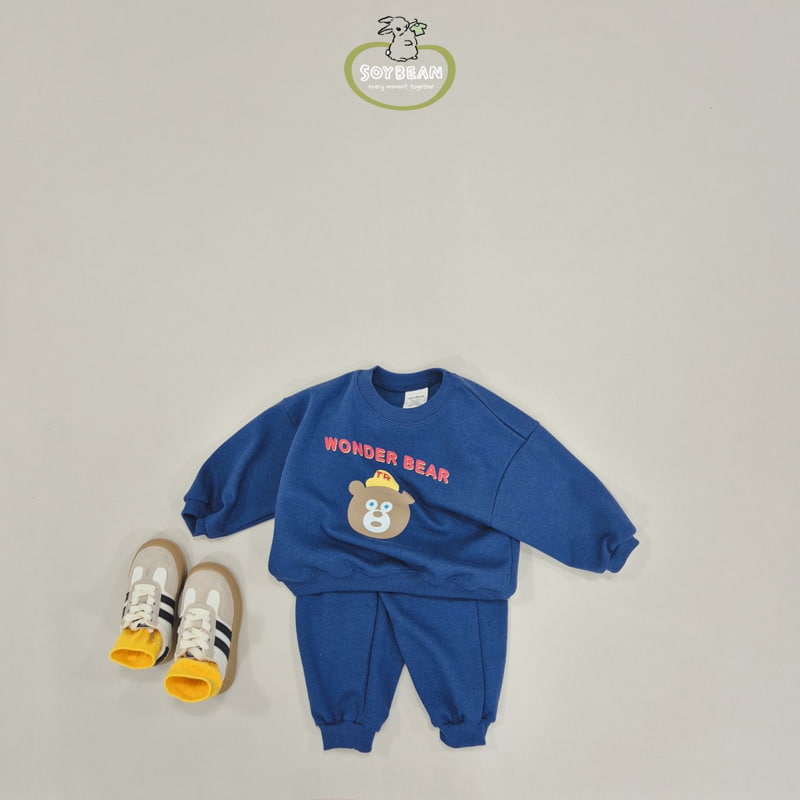 Soybean - Korean Children Fashion - #childrensboutique - Wonder Bear Top Bottom Set - 5