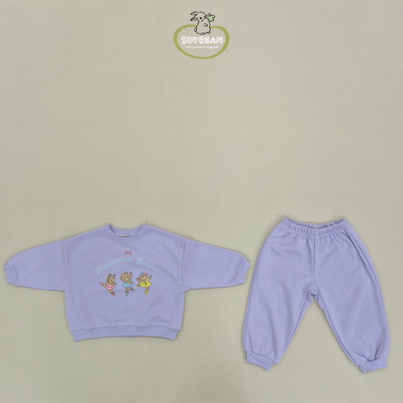 Soybean - Korean Children Fashion - #childrensboutique - Ballet Bear Top Bottom Set - 6