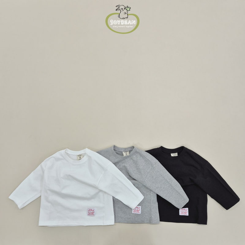 Soybean - Korean Children Fashion - #childrensboutique - Rabbit Label Layered Tee