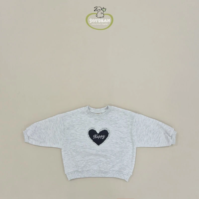 Soybean - Korean Children Fashion - #childrensboutique - Heart Lace Sweatshirts - 9