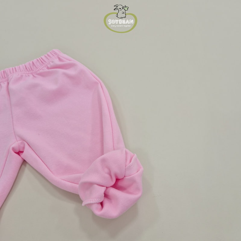 Soybean - Korean Children Fashion - #designkidswear - Heart Embroidery Top Bottom Set - 11